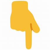 Résultat d'images pour emoji doigt en bas