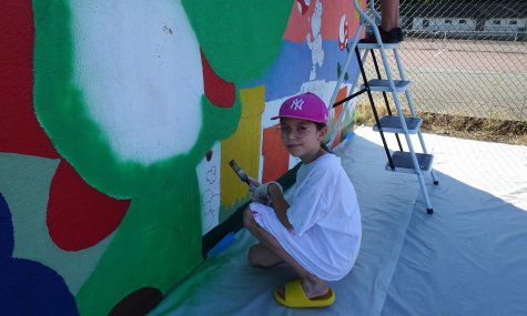 Fresque au City Park : presque terminée