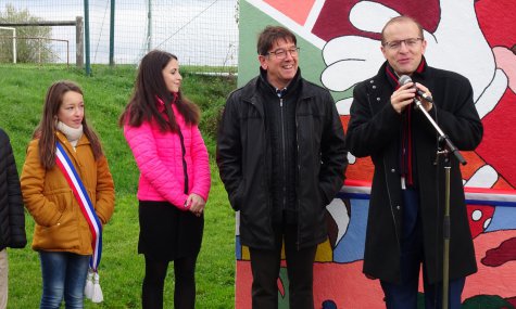 Inauguration de la fresque du CMJ