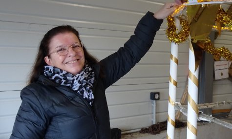 Le char de Saint Nicolas en préparation