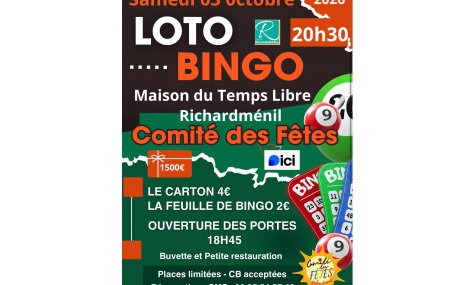 Loto du comité des Fêtes