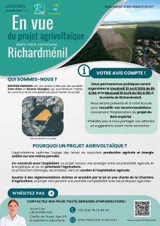 Permanences Publiques - Projet AGRIVOLTAÏQUE