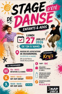 Stage de danse - Snap dance by Krys le 27 juillet